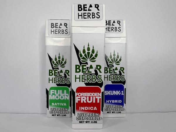 Bear Herbs 2g Live Resin Disposable