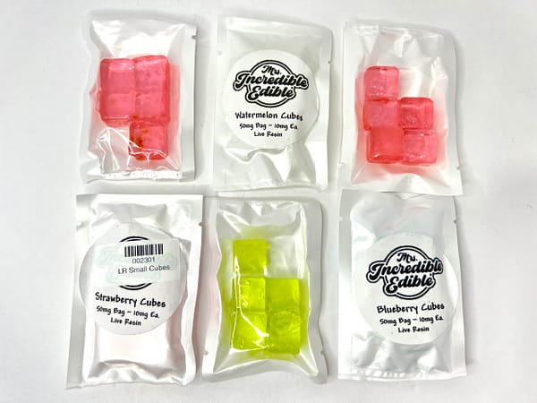 Ms. Incredible Edibles 50mg Live Resin Cubes