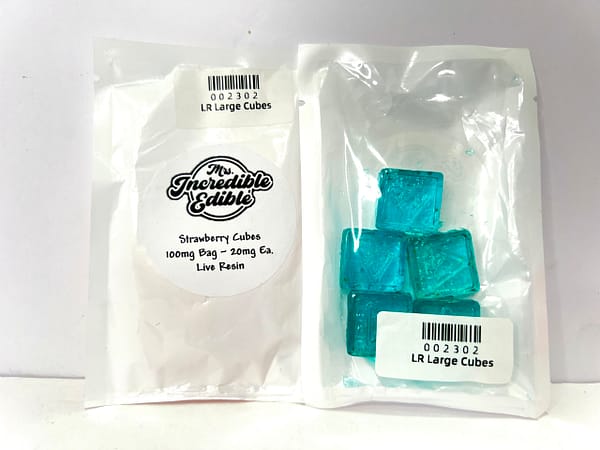 Ms. Incredible Edibles 100mg Live Resin Cubes - Image 2